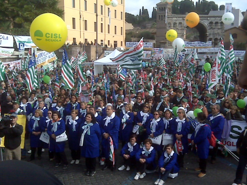 Manifestazione Cisl Scuola