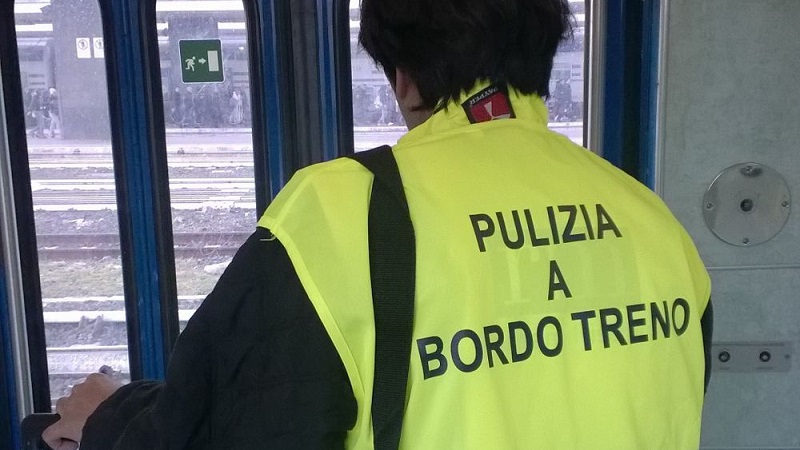 Pulizia sui treni