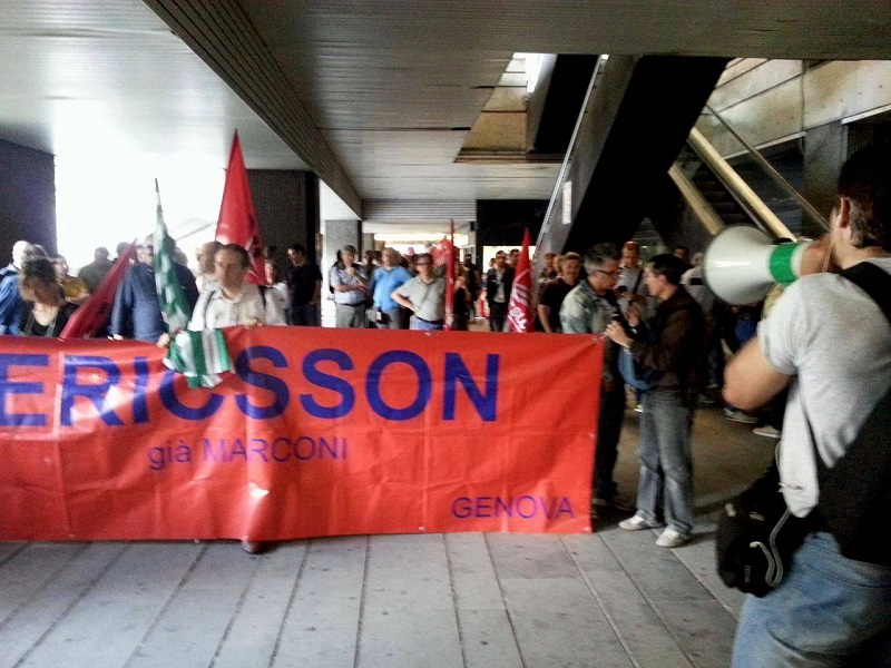 Sciopero Ericsson Regione